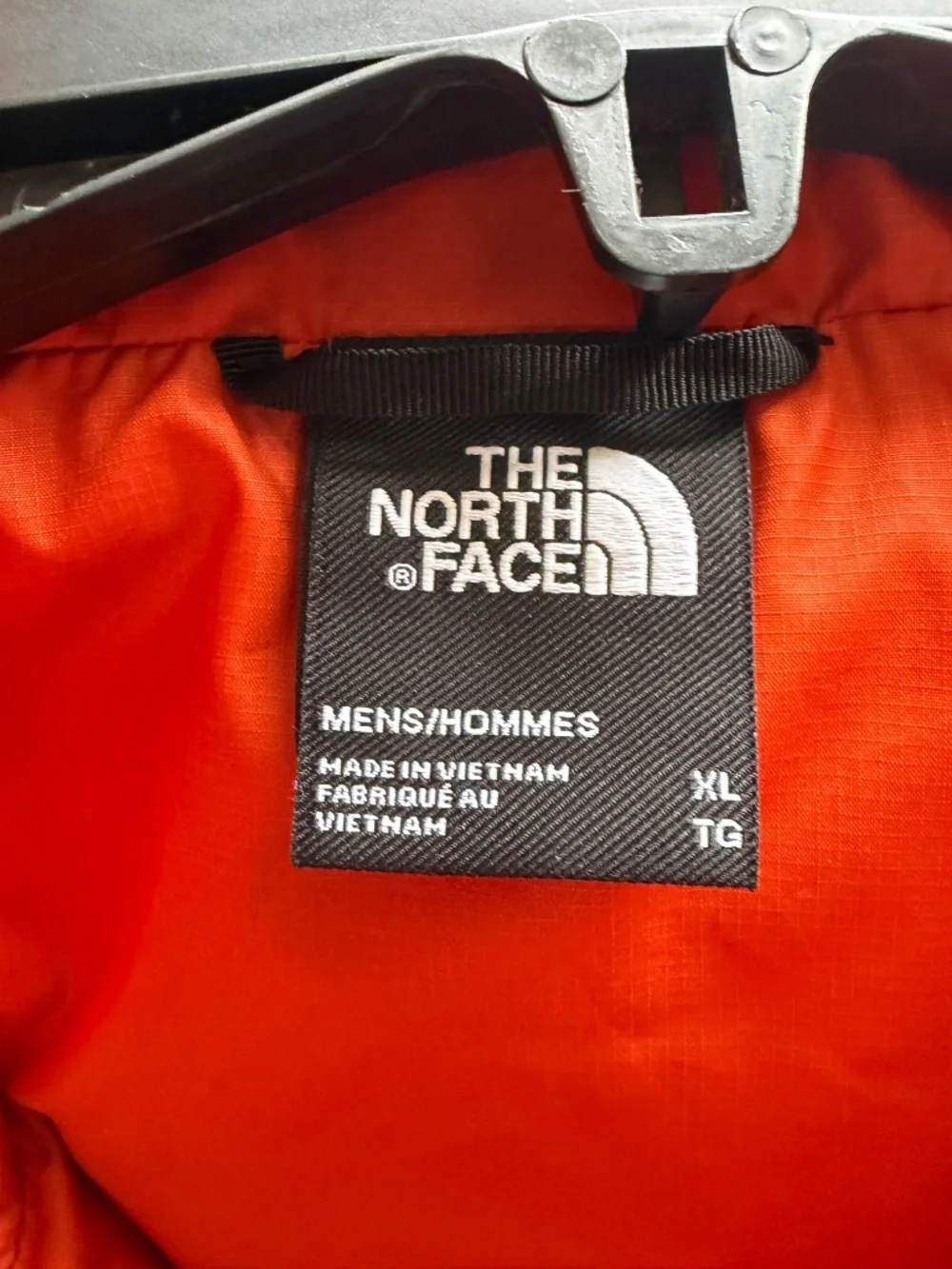 Orange-The North Face Puffer Jacket